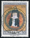 Saint Thomas Aquinas by Francesco Traini Royalty Free Stock Photo