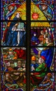 Saint Thomas Aquinas - Stained Glass Royalty Free Stock Photo