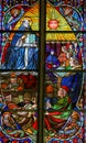 Saint Thomas Aquinas - Stained Glass Royalty Free Stock Photo