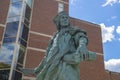 Saint Thomas More statue, Newton, MA, USA Royalty Free Stock Photo