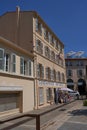 Saint-Tropez, France - August 8, 2022 - gendarmerie nationale - french police - museum movies building Royalty Free Stock Photo