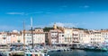 Saint-Tropez and its fishing port and its yachts