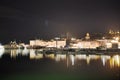 Saint-Tropez port - Frenche Riviera - Global view of the village at night