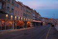 The port of Saint-Tropez, France photographed in the early morning