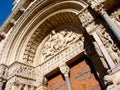 Saint Trophime portal in Arles Royalty Free Stock Photo