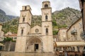 Saint tryphon cathedral in kotor. Montenegro. Royalty Free Stock Photo