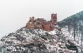 Saint Ulrich Castle in the Vosges Mountains near Ribeauville. Alsace, France