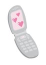 Saint Valentine's mobile phone Royalty Free Stock Photo