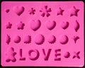 Saint Valentines pink icons