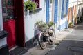 Bicycle in a street of Saint-ValÃÂ©ry-sur-Somme, France Royalty Free Stock Photo