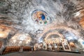 Saint Varvara Church inside Targu Ocna public Salt Mine near Targu Ocna town, Romania Royalty Free Stock Photo