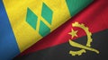 Saint Vincent and the Grenadines and Angola two flags