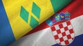 Saint Vincent and the Grenadines and Croatia two flags