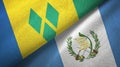 Saint Vincent and the Grenadines and Guatemala two flags