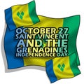 Saint Vincent and the Grenadines Independence Day on October 27