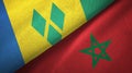 Saint Vincent and the Grenadines and Morocco two flags