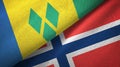 Saint Vincent and the Grenadines and Norway two flags