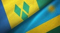 Saint Vincent and the Grenadines and Rwanda two flags