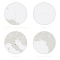 Saint Vincent and the Grenadines, Samoa, San Marino, Sao Tome and Princip map contour and national flag in a circle Royalty Free Stock Photo