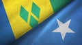 Saint Vincent and the Grenadines and Somalia two flags