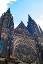 Saint Vitus Cathedral facade, Prague Czech Royalty Free Stock Photo