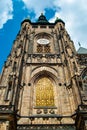 Saint Vitus Cathedral facade, Prague Czech Royalty Free Stock Photo
