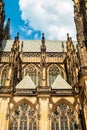 Saint Vitus Cathedral facade, Prague Czech Royalty Free Stock Photo