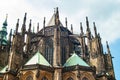 Saint Vitus Cathedral facade, Prague Czech Royalty Free Stock Photo