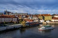 Saint Vitus Cathedral, Hradcany Castle And River Moldova In Prague In The Czech Republic Royalty Free Stock Photo