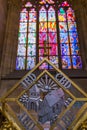 Saint Vitus cathedral interior in Prague - Czech Republic