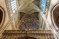 Saint Vitus Cathedral interior Royalty Free Stock Photo