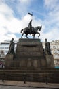 Saint Wenceslas statue on Vaclavske Namesti in Prague Royalty Free Stock Photo