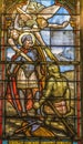 Saint Wenceslaus Bohemia Stained Glass Notre Dame Nice France Royalty Free Stock Photo