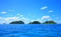 Small Island Ile Seche, Moyenne Island, Round Island, Long Island, Republic of Seychelles, Africa Royalty Free Stock Photo