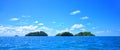 Small Island Ile Seche, Moyenne Island, Round Island, Long Island, Republic of Seychelles, Africa Royalty Free Stock Photo