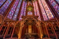 The Sainte Chapelle in la Cite of Paris.