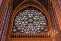 Sainte-Chapelle - Rose window detail Royalty Free Stock Photo