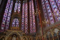 Sainte Chapelle, a royal chapel within the medieval Palais de la Cite in Paris, France