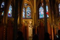 Sainte Chapelle, a royal chapel within the medieval Palais de la Cite in Paris, France