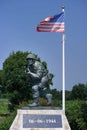 Statue of Richard Winters near Utah Beach