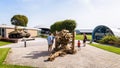 Park of the Airborne Museum in Sainte-Mere-Eglise, Normandy