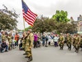 Victory Day second world war in Normandy was celebrated with an official ceremony and military parades Royalty Free Stock Photo