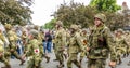 Victory Day second world war in Normandy was celebrated with an official ceremony and military parades Royalty Free Stock Photo