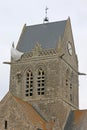 Sainte-MÃÂ¨re-Ãâ°glise church, France Royalty Free Stock Photo