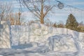 Snow Sculpture in Ste-Rose Laval Royalty Free Stock Photo