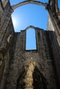 Saintly statue at Carmo Convent Royalty Free Stock Photo