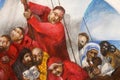 Saints Clement, Cyril, Methodius, Pope John XXIII, Theresa of Calcutta in Peter`s boat