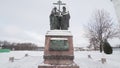 Saints Cyril and Methodius sculpture