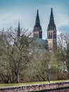 Saints Peter and Paul church in Vysehrad, Prague Royalty Free Stock Photo