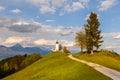 Saints Primus and Felician Church in Jamnik. Royalty Free Stock Photo